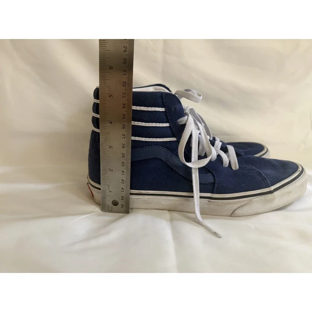 Vans Blue Suede High Top Skate Shoes Great Condition Womens 8.5 Men’s 7